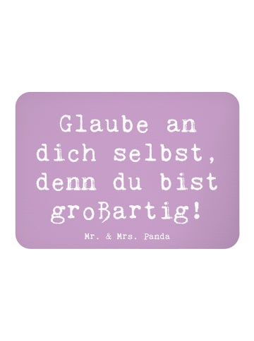 Mr. & Mrs. Panda Magnet Spruch Selbstvertrauen stärken mit Spruch in Lavendeltraum