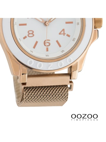 Oozoo Analog-Armbanduhr Oozoo Timepieces rosegold groß (ca. 44mm)