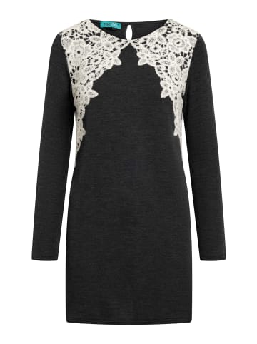 TOOCHE Minikleid "Silver Bloom" in grau