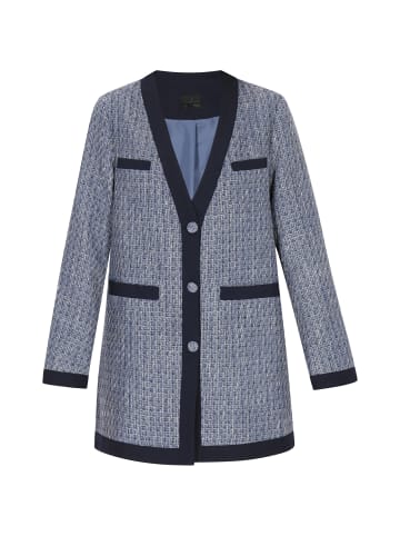 DreiMaster Women Coat in navy glitter