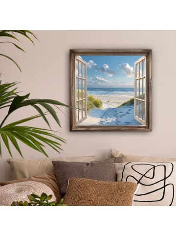 OnlyWow Leinwand Bilder Hellblau