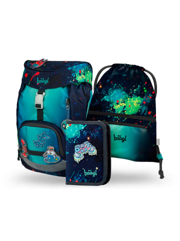 BAAGL 3-tlg. Set: Schulrucksack Airy in Blau Chill