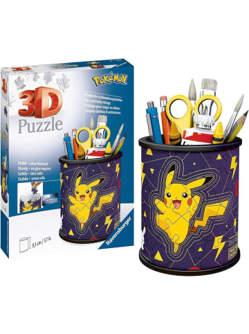 Ravensburger Konstruktionsspiel Puzzle 54 Teile 3D Puzzle Stiftehalter Pokémon 6-99 Jahre in bunt