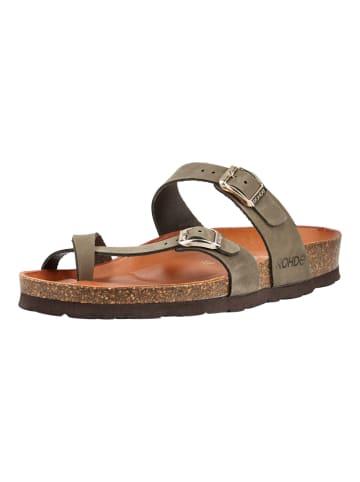 Pantoletten Olive