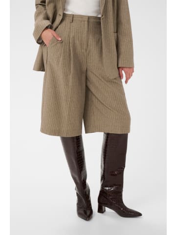 Soaked in Luxury Shorts SLGinevra Gerade Passform in Cappucino Pin Stripe