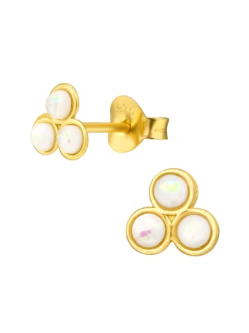 Alexander York Ohrstecker GEO-OPAL in Gold aus 925 Sterling Silber, 2-tlg.