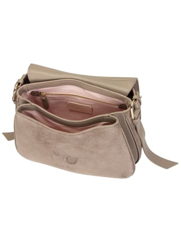 COCCINELLE Bodybag Mavery Suede Bi in Warm Taupe/Warm Taupe