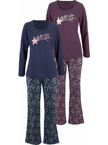 VIVANCE DREAMS Pyjama in bordeaux, marine