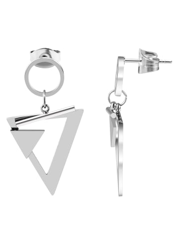 Adeliás Damen Ohrringe – Ohrstecker aus Edelstahl in silber