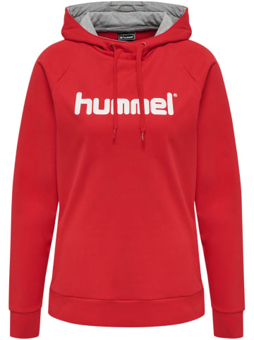 Hummel Hummel Cotton Kapuzenpullover Hmlgo Multisport Damen Atmungsaktiv in TRUE RED