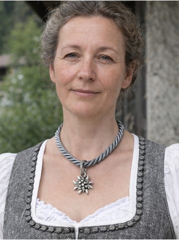 Allgäu Rebell Dirndlkette " Marlene " in grau