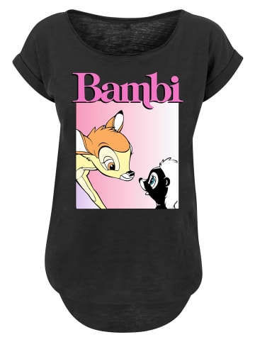 F4NT4STIC Long Cut T-Shirt Bambi Nice To Meet You in schwarz