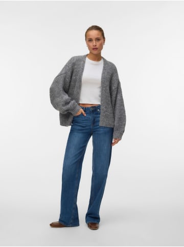 Vero Moda Strickjacke in Medium Grey Melange