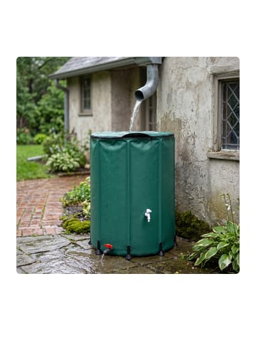 relaxdays Regentonne in Grün – 250 l