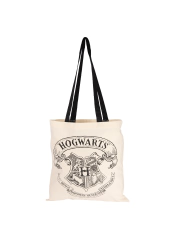 United Labels Harry Potter Stoffbeutel - Hogwarts Wappen mit langen Henkeln in beige