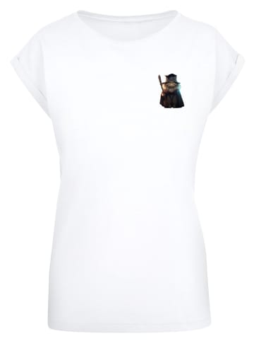 F4NT4STIC T-Shirt Wizard Cat SHORT SLEEVE TEE in weiß