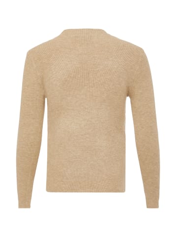 bling bling by leo Damen Strickpullover in Dunkelbeige