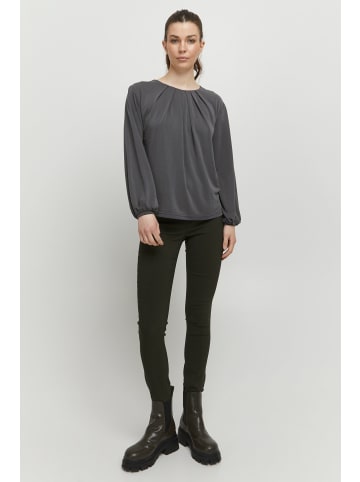 b.young Shirttop BYPERL TSHIRT - 20811741  Langarm-Top in Grau