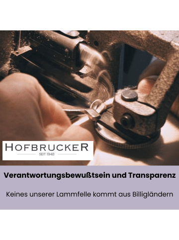 Hofbrucker Lammfell-Fußsack Putzi für Kinderwagen und Buggy in Pflaume
