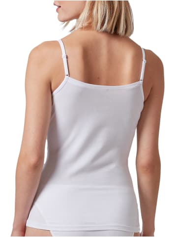 Skiny 2er Pack Spaghettishirt in white