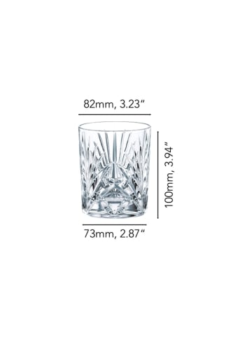 Nachtmann 6er Set Whiskytumbler Palais 304 ml transparent in transparent