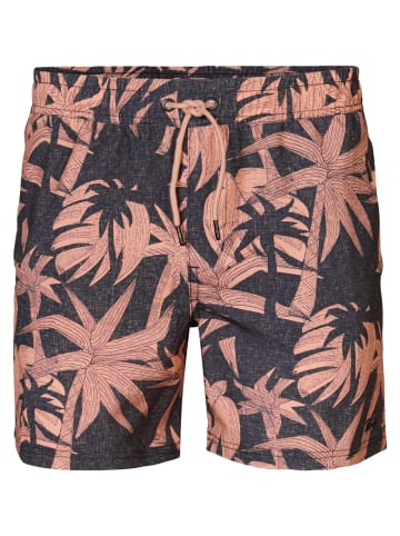 Petrol Industries Badehose mit tropischem Print Coconut in Rot