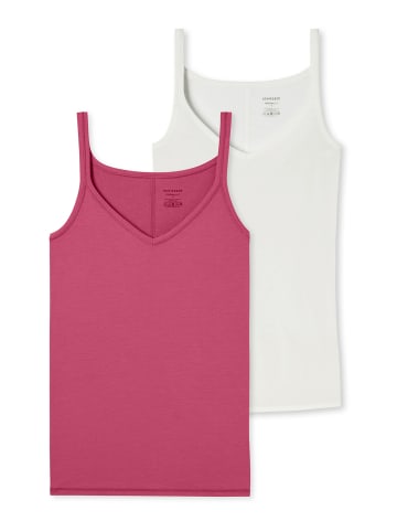 Schiesser Unterhemd Personal Fit in pink, weiß