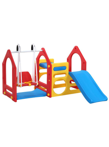 LittleTom 13080 Kinder Spielhaus Rutsche + Schaukel EPR-KS-104 bunt
