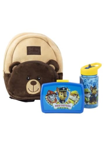 POS Nonbook - Plüschrucksack Milly Bear Boy mit Brotdose und Trinkflasche