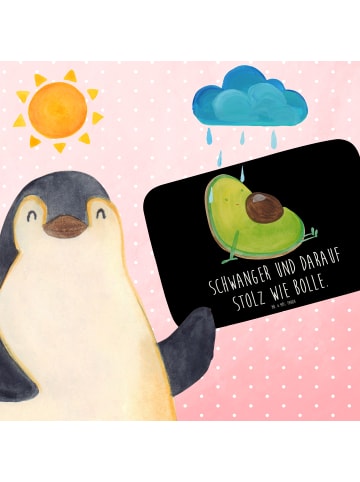 Mr. & Mrs. Panda Badevorleger Avocado Schwangerschaft mit Spruch in Schwarz