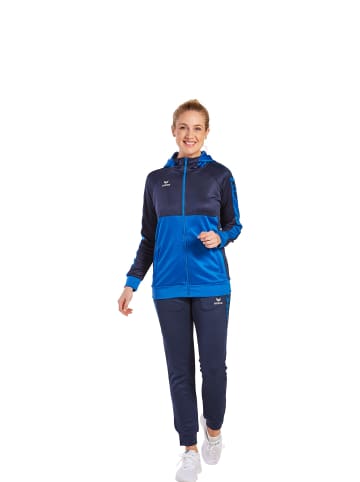 erima Six Wings Trainingsjacke mit Kapuze in new royal/new navy