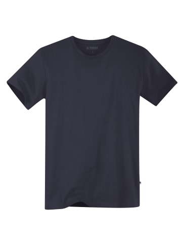TERRAX T-Shirt Basic in marineblau