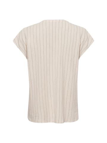 soyaconcept Blusenshirt mit Leinen-Anteil SC-Poula 1 in sand schwarz