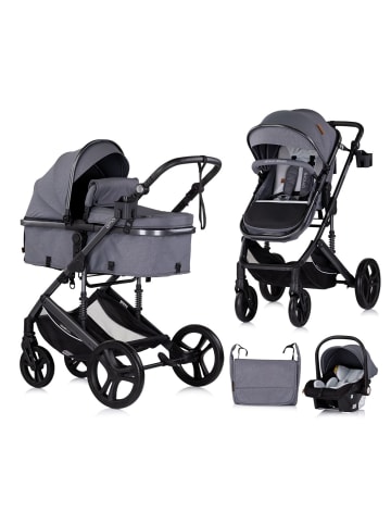 Chipolino Kinderwagen 3 in 1 Amore in grau