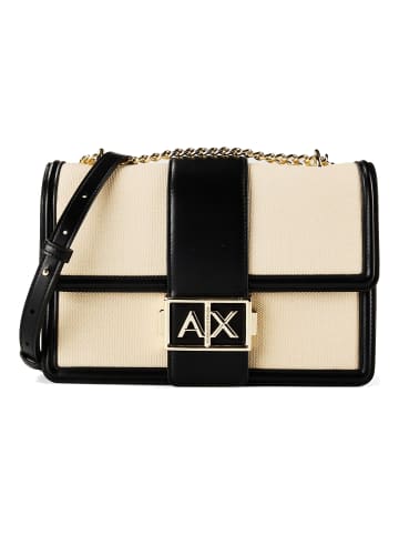 Armani Exchange Wonder Umhängetasche 25 cm natur black