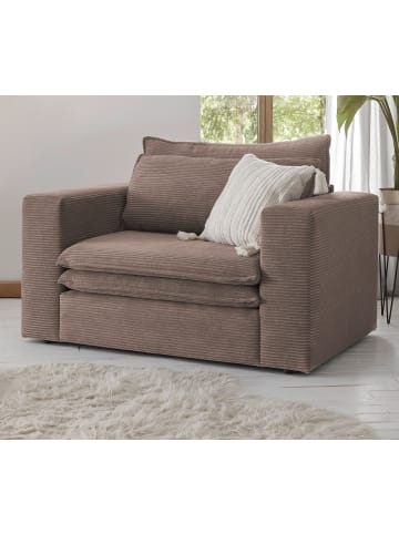 Furn.Design Loveseat braun Cord, Loungesessel 125 cm