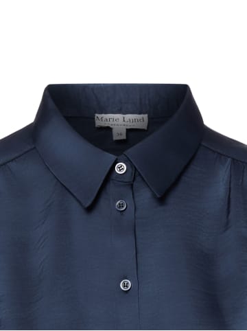 Marie Lund Satinbluse Mandy in marine