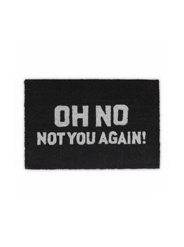 Fußmatte "Oh No" in Schwarz/ Weiß - (B)60 x (T)40 cm