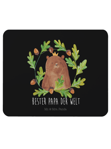 Mr. & Mrs. Panda Maus Pad Bär König mit Spruch in Schwarz