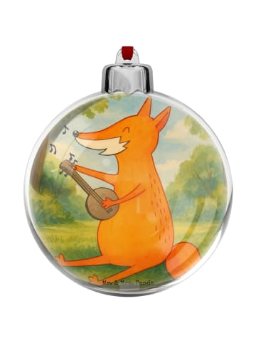 Mr. & Mrs. Panda christbaumkugel Fuchs Gitarre Design ohne Spruch in Weiß