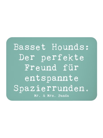 Mr. & Mrs. Panda Kühlschrankmagnet Spruch Basset Hound Freund mi... in Meeresbrise