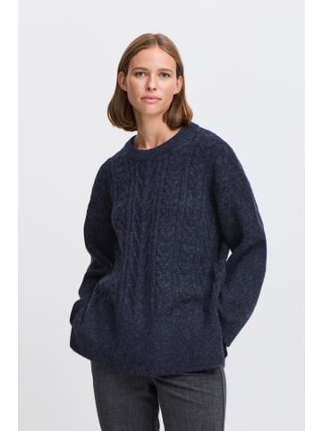 b. young Strickpullover BYNELLO Loose fit in Navy Blazer Melange