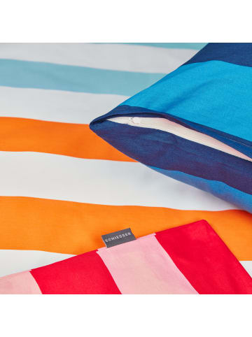 Schiesser Renforcé-Bettwäscheset Happy Stripe in Türkis