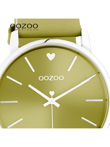 Oozoo Armbanduhr Oozoo Timepieces ockergelb groß (ca. 40mm)