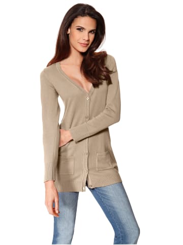 Heine Feinstrickjacke in beige