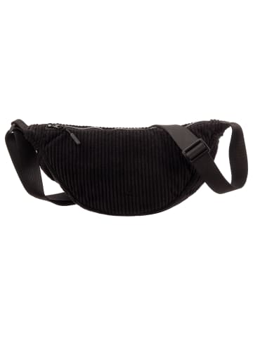 Prato SC06 zeitlose Crossbody Bag aus Breitcord Moonbag in black