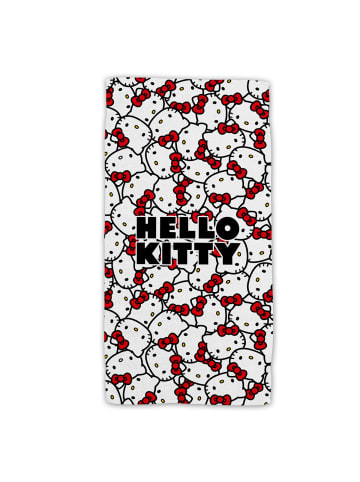 COFI 1453 Hello Kitty Badehandtuch Strandtuch 70x140 cm aus Baumwolle – saugfähi in Mehrfarbig