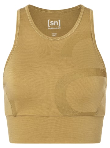super.natural W CAPITAL LOGO LF TOP in Beige
