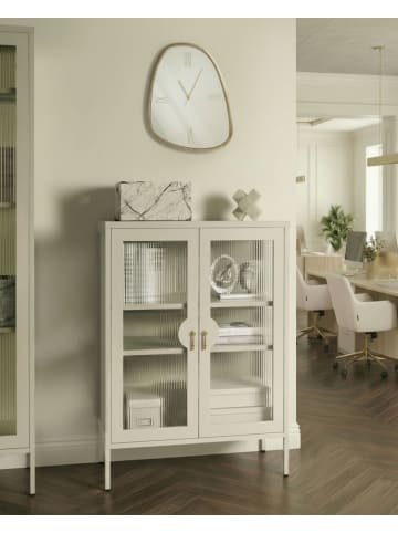 Beliani Büroschränke GLEORA in Beige - (W) 80 x (H) 105 x (L) 35 cm