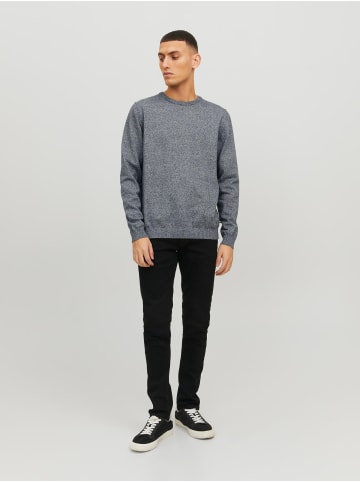 Jack & Jones Dünner Langarm Strickpullover Basic JJEBASIC in Navy